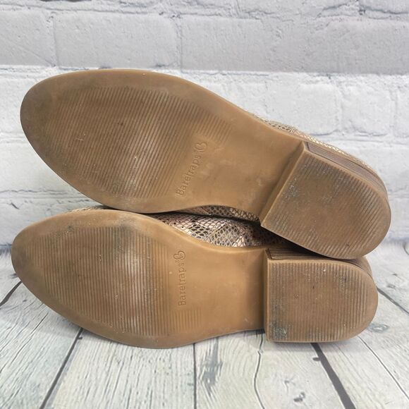 BareTraps Snakeskin Ankle Booties Western Boho Block Heel Women Size 7.5 W - Picture 11 of 14